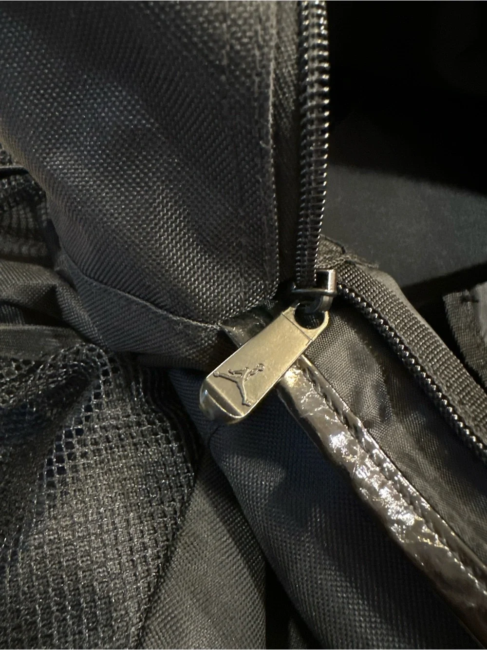 JORDAN - Black Duffle Bag with Red Jumpman Gym Travel Bag